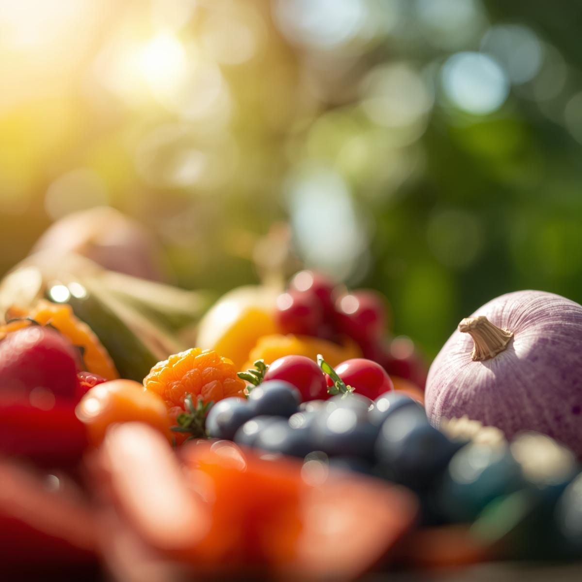 Close-up of Teravion capsule next to natural botanical ingredients on a wooden surface